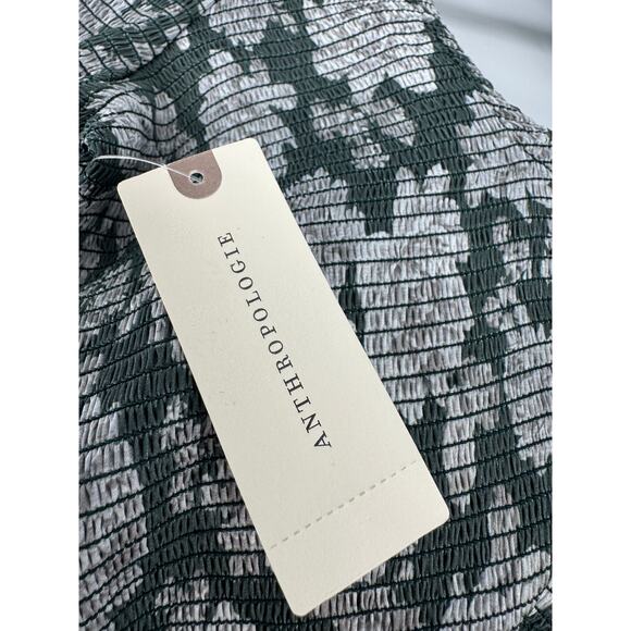 V. Chapman Lanie Maxi Dress Emerald Peony Print Ruffles Wedding Guest Size 2 NEW - Picture 6 of 10